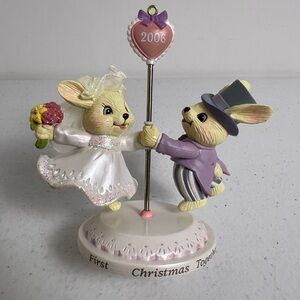 Heirloom Ornament Collection First Christmas Together 2006 Carlton Cards Bunny